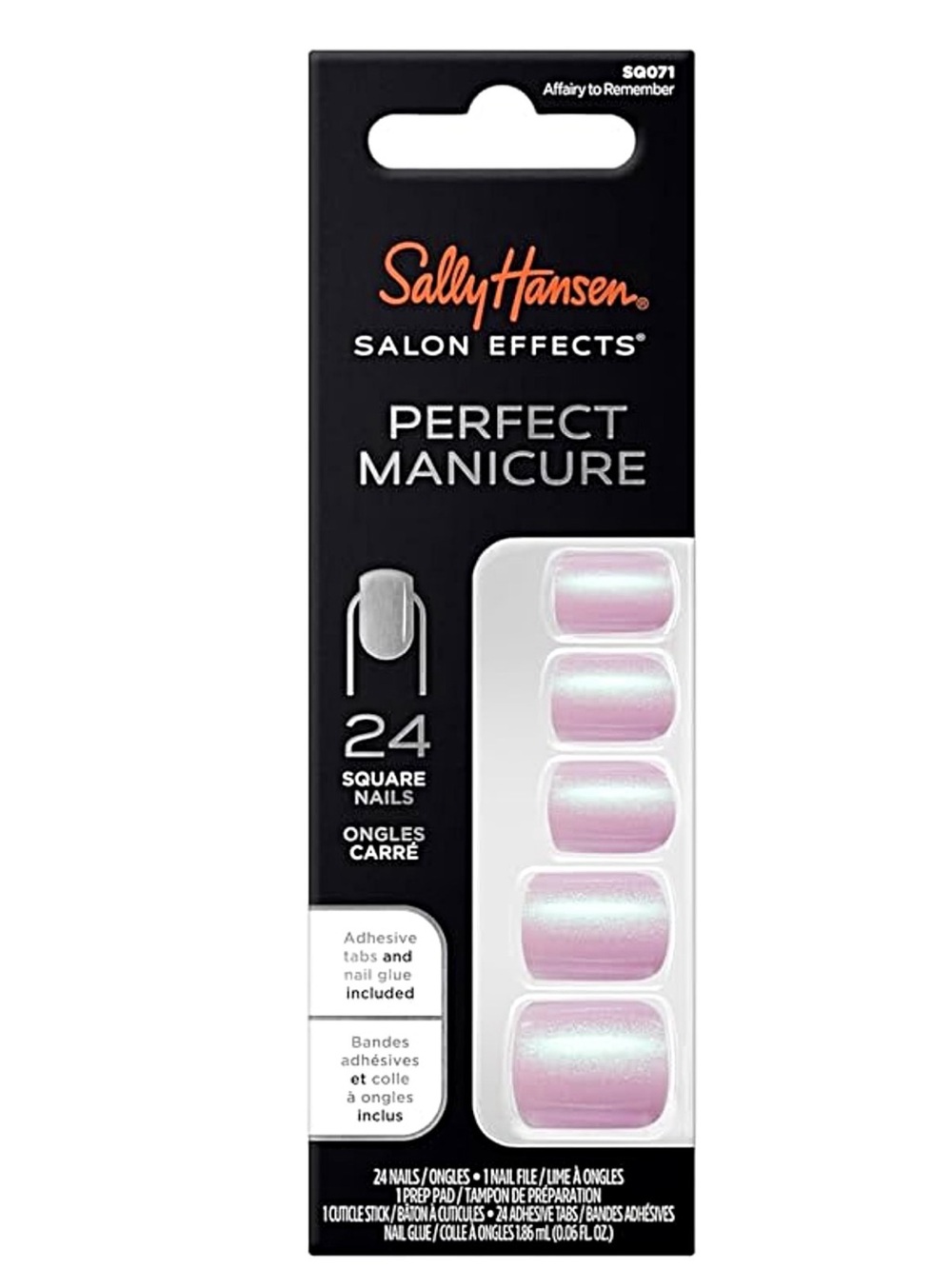 🆕 Sally Hansen Salon Effects Perfect Manicure Nails - SQO71